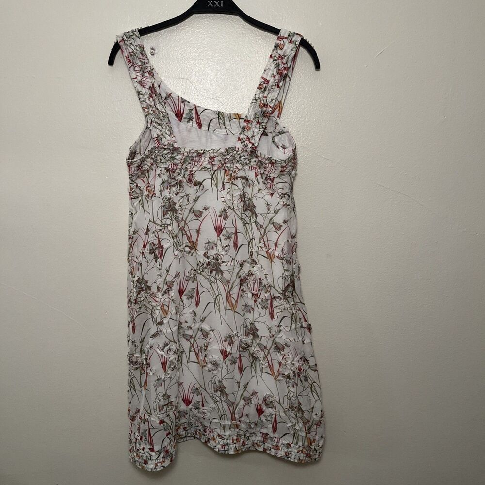 MAX STUDIO Floral Cottage Romantic Fairy Knee Length Asymmetrical Neck Dress- S - Picture 6 of 8